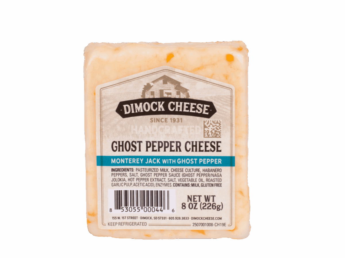 Dimock Ghost Pepper Monterey Jack cheese package