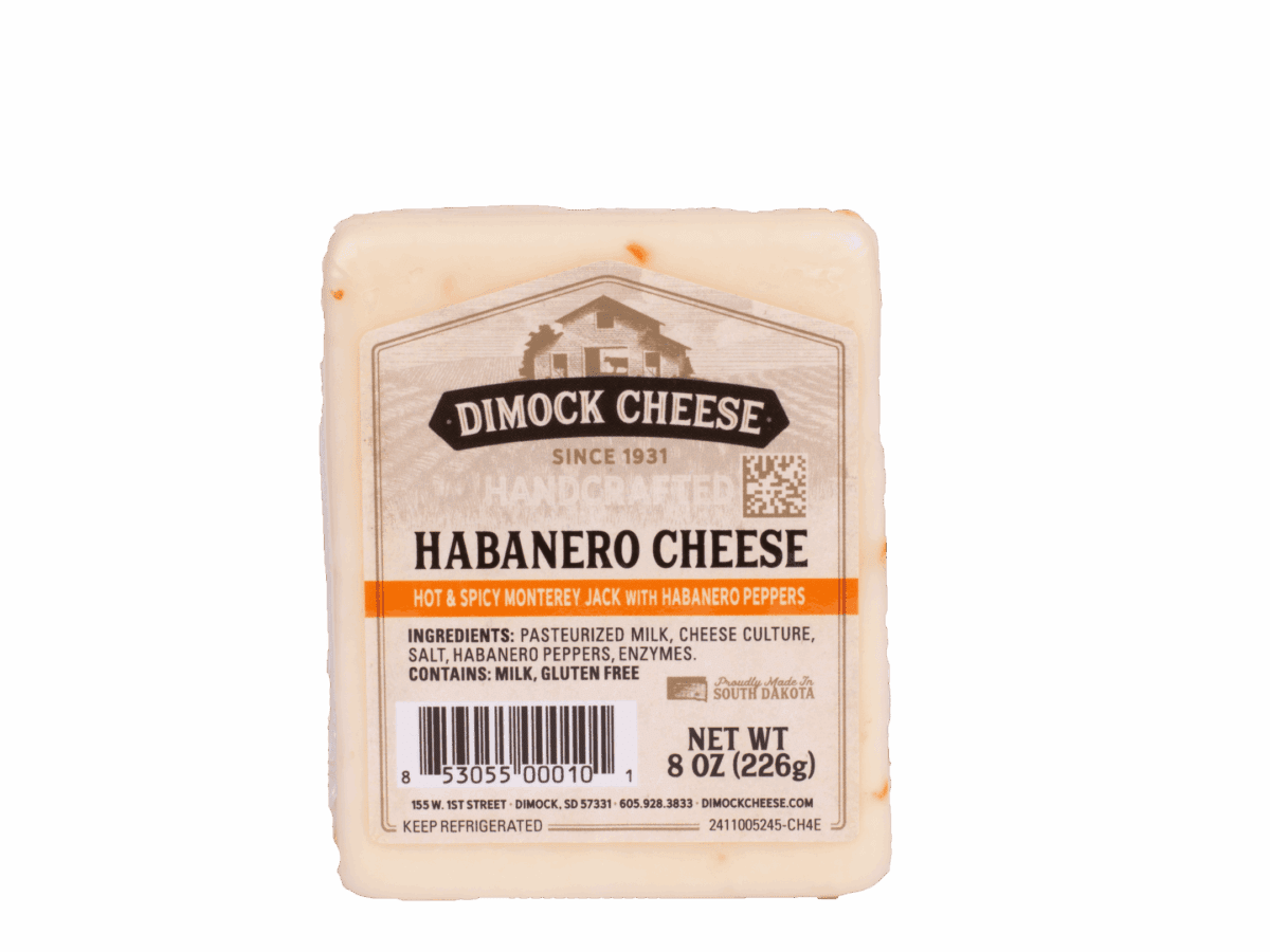 Dimock Habanero cheese package
