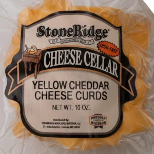 Packaged StoneRidge yellow cheddar cheese curds