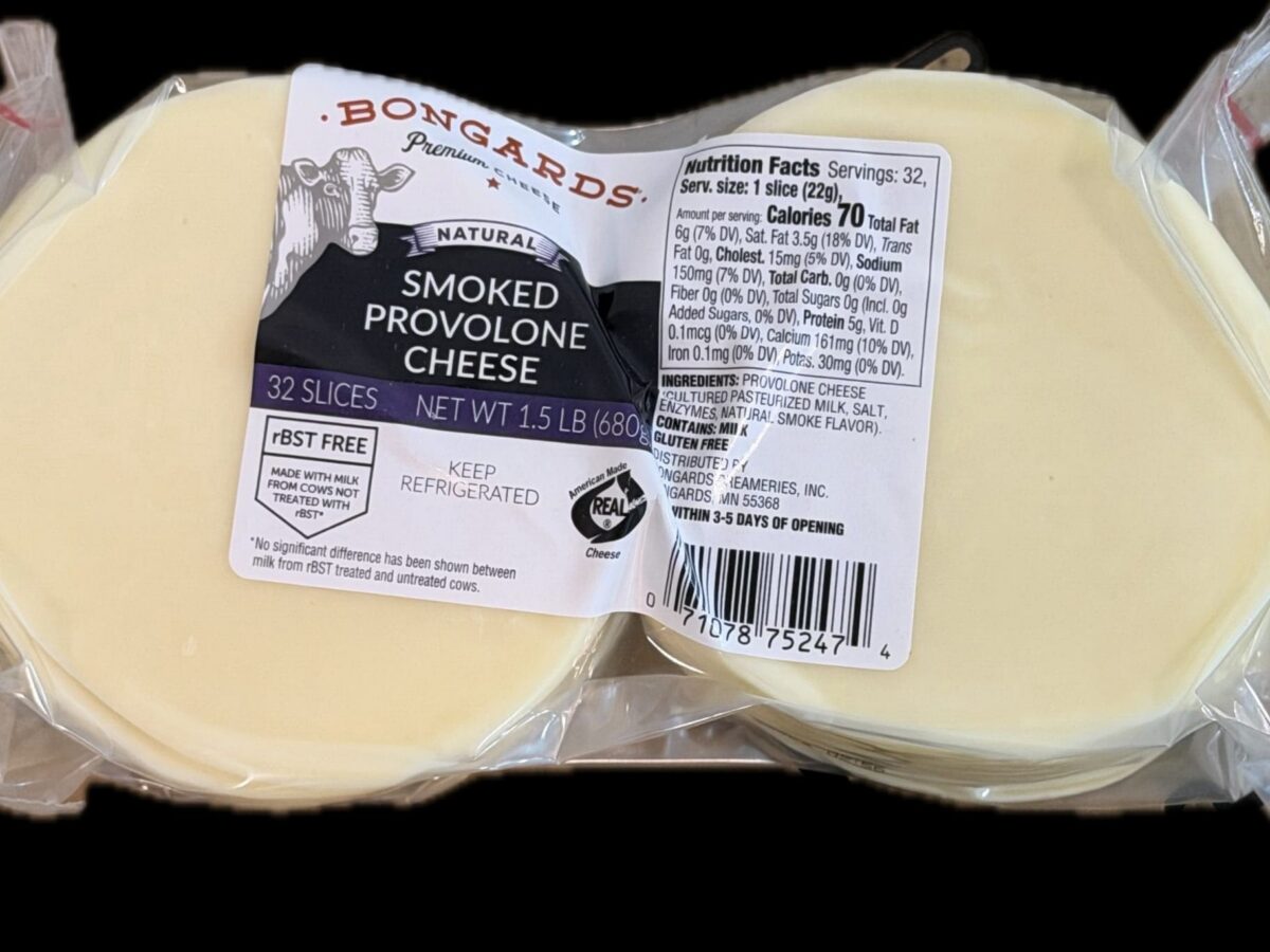 Bongards smoked provolone cheese slices