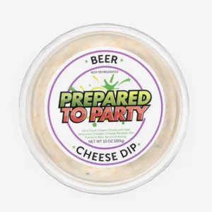 Prepared To Party beer cheese dip container