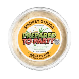 Prepared to Party Smokey Gouda bacon dip