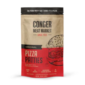 Conger Meat Market pizza patties package