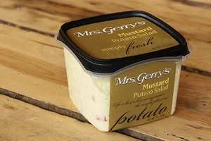 Mrs. Gerry's mustard potato salad container