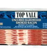 Package of uncured hardwood smoked bacon